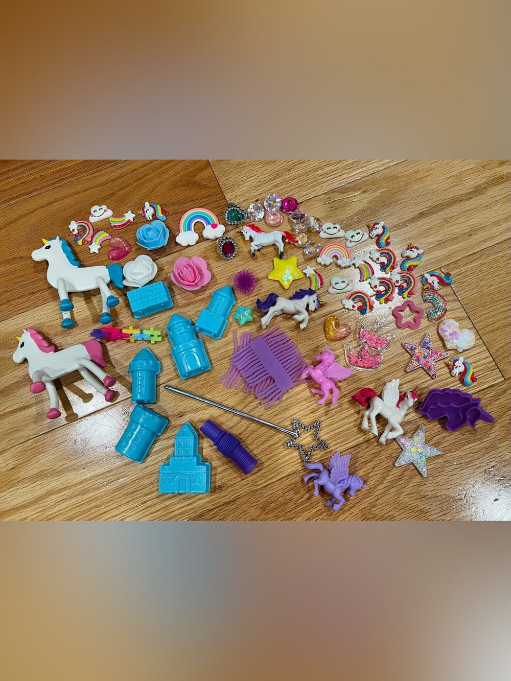 Unicorn Accessory Set - Blue, Purple, Pink Assorted Pieces